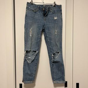 Gap Sexy Boyfriend Ripped Jeans